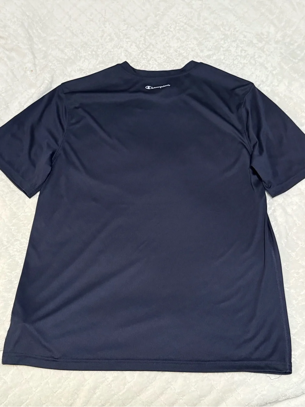 Champion Men's Navy Athletic Short Sleeve Tee - Picture 4 of 4